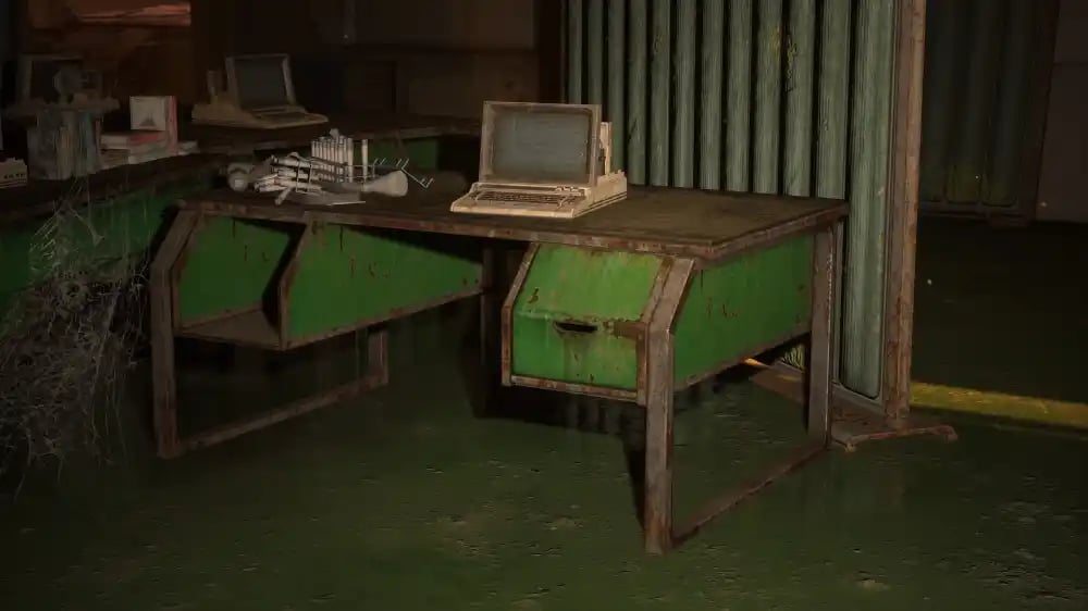 Зелёный промышленный ящик