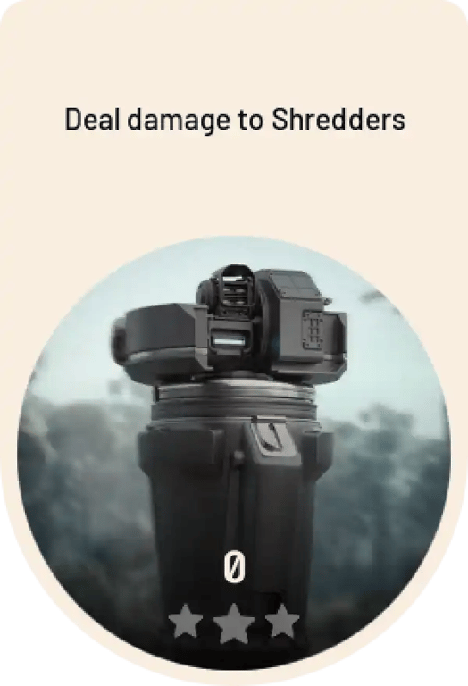 Shreddern Schaden zufügen
